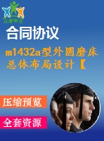 m1432a型外圓磨床總體布局設(shè)計【說明書+cad】