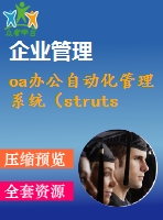 oa辦公自動(dòng)化管理系統(tǒng)（struts1.2+hibernate3.0+spring2+dwr）